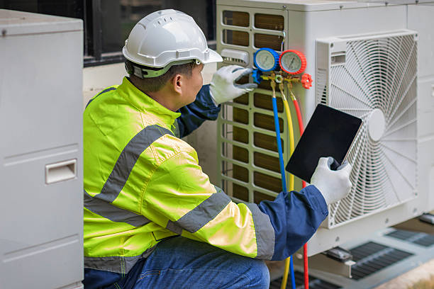Professional Hvac Maintenance technician working in Crescent, OK